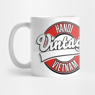 Hanoi Vietnam retro logo Mug